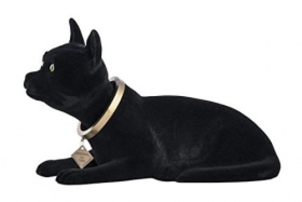 Wackelfigur Katze 29 cm liegend schwarz